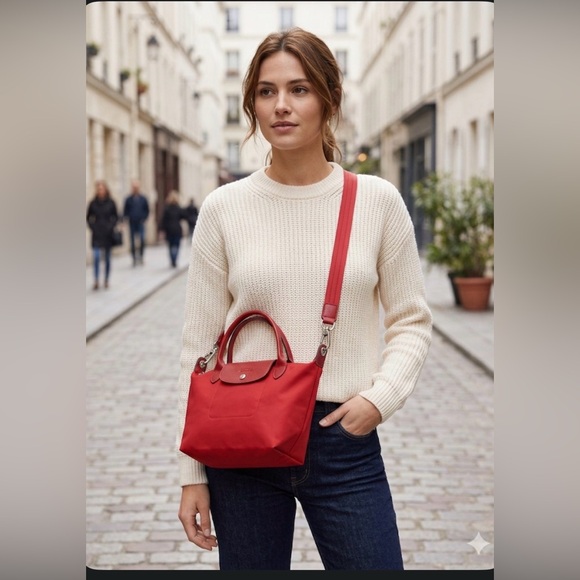 Longchamp Handbags - Longchamp Neo Red bag with Shoulder Strap